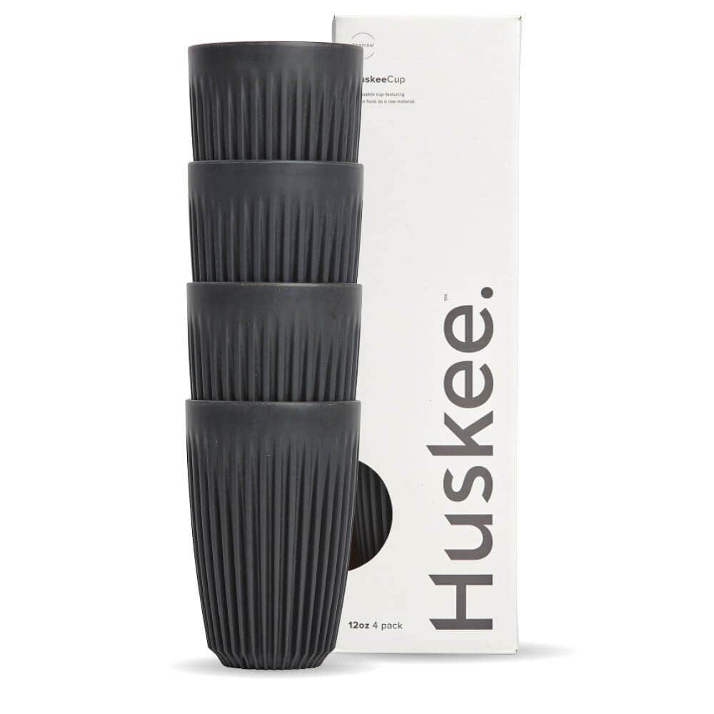 12oz HuskeeOriginal 4-Pack Charcoal (x12)