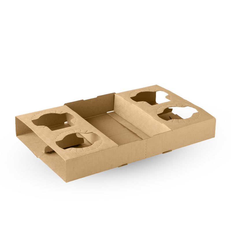 2 & 4 Cup BioCup Paper Tray - 100/carton