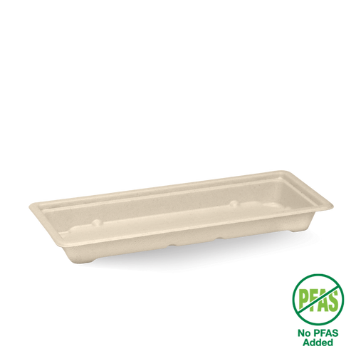 Long Plant Fibre Sushi Tray