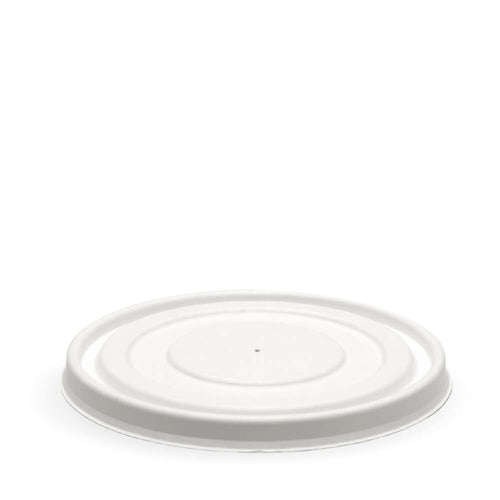 500-1,000ml White Plant Fibre BioBowl Lid