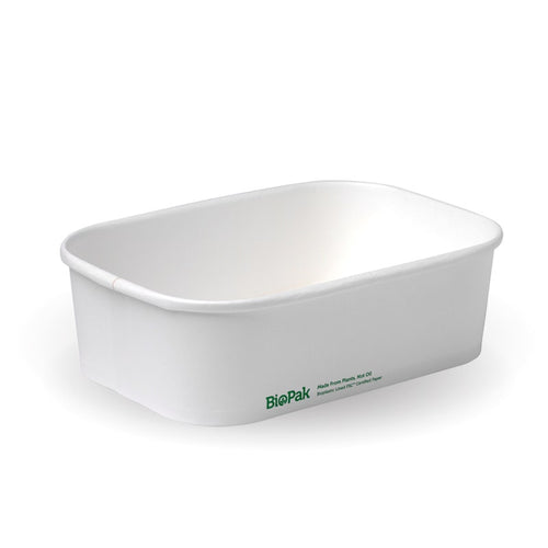 650ml White BioBoard Takeaway Base