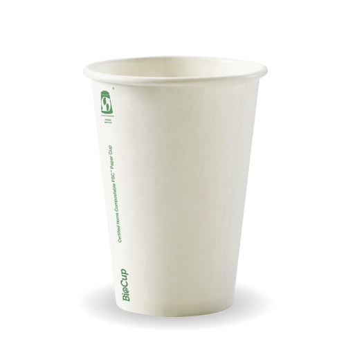 320ml / 10oz (80mm) White Single Wall BioCup - SA Compliant