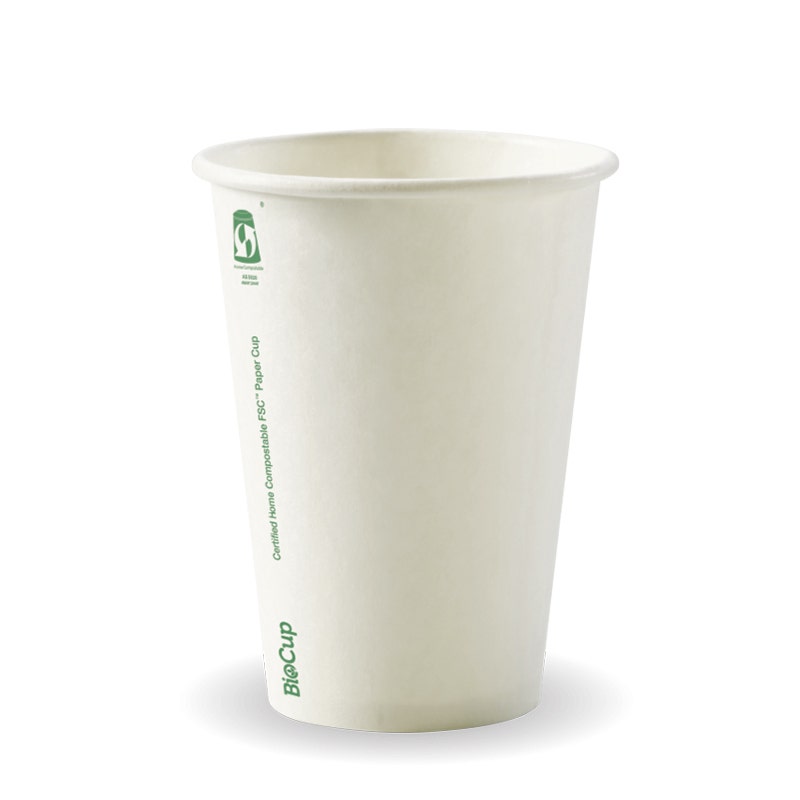 320ml / 10oz (80mm) White Single Wall BioCup - SA Compliant