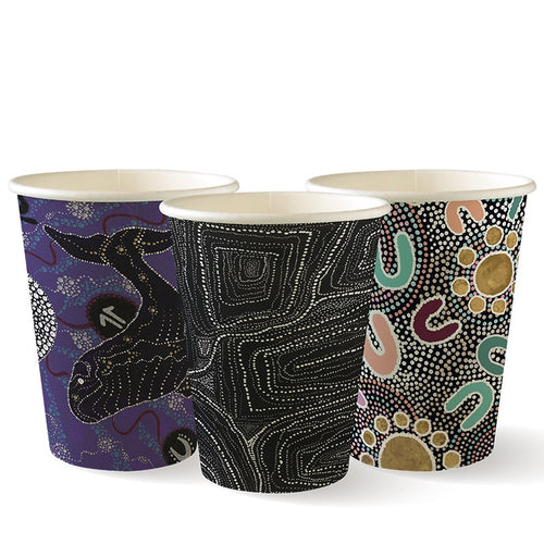390ml / 12oz (90mm) Indigenous Art Series Single Wall BioCup
