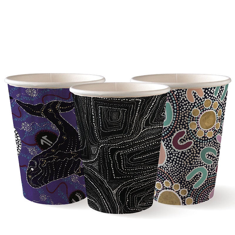 390ml / 12oz (90mm) Indigenous Art Series Double Wall BioCup