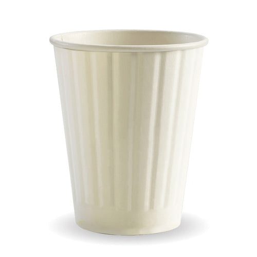 390ml / 12oz (90mm) White Double Wall BioCup