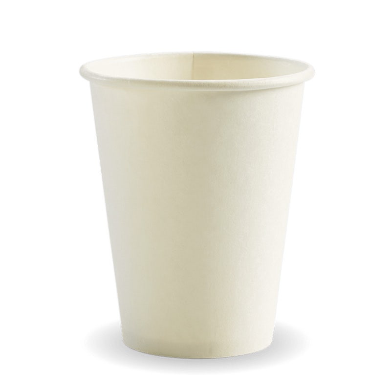 390ml / 12oz (90mm) White Single Wall BioCup