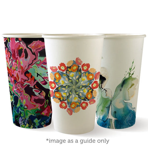510ml / 16oz (90mm) Art Series Single Wall BioCup