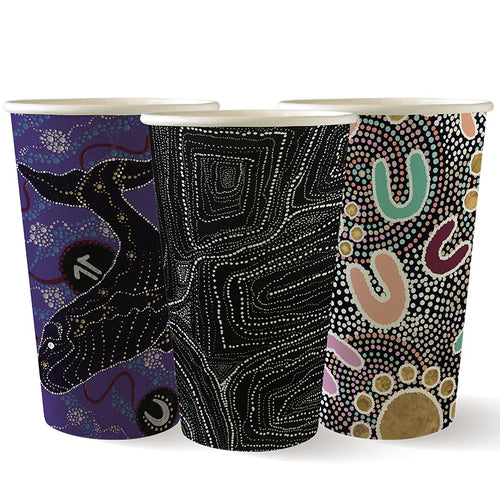 510ml / 16oz (90mm) Indigenous Art Series Single Wall BioCup