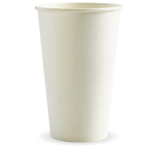 510ml / 16oz (90mm) White Single Wall BioCup
