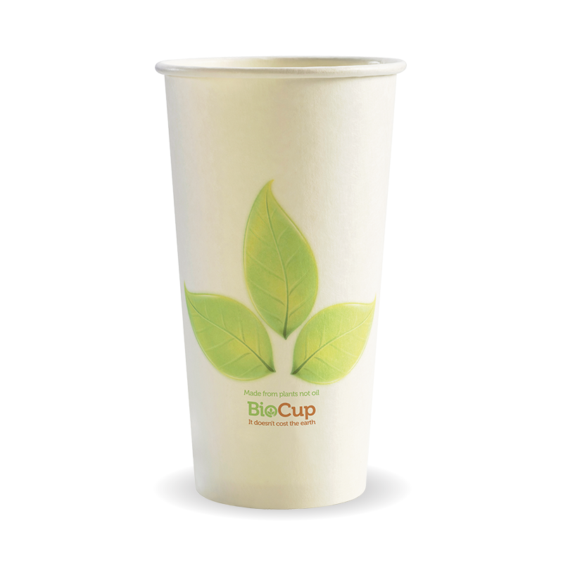 595ml / 20oz (90mm) Leaf Single Wall BioCup