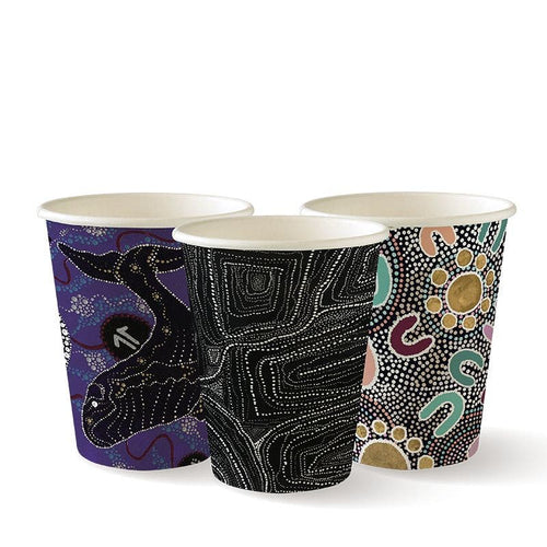 280ml / 8oz (80mm) Indigenous Art Series Single Wall BioCup