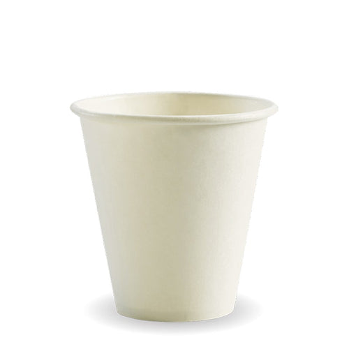 280ml / 8oz (90mm) White Single Wall BioCup