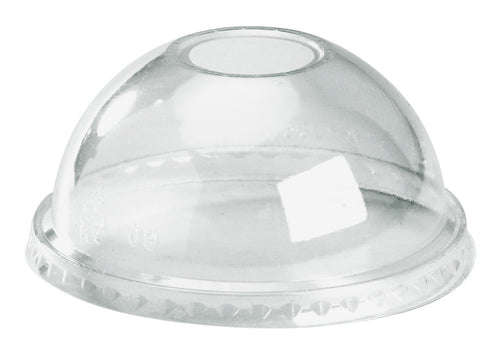 300-700ml Dome 22mm Hole Clear BioCup Lid
