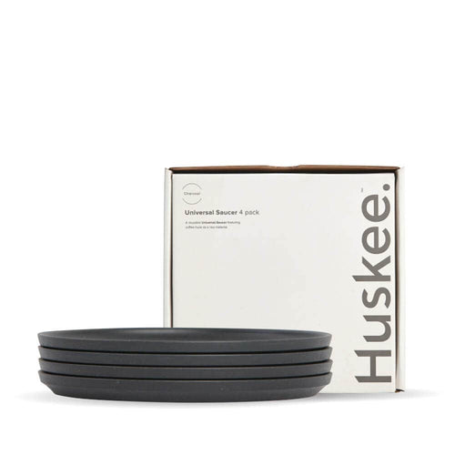 Saucer HuskeeOriginal 4-Pack Charcoal (x12)