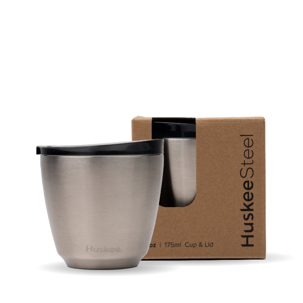 6oz HuskeeSteel Brushed Steel (x12)