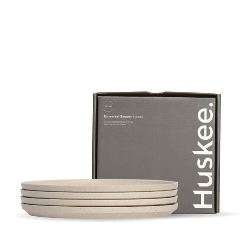 Saucer HuskeeOriginal 4-Pack Natural (x12)