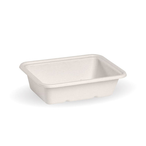 600ml White Plant Fibre Takeaway Base