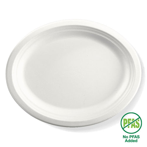32x25cm / 12.5x10" Oval Plant Fibre Plate