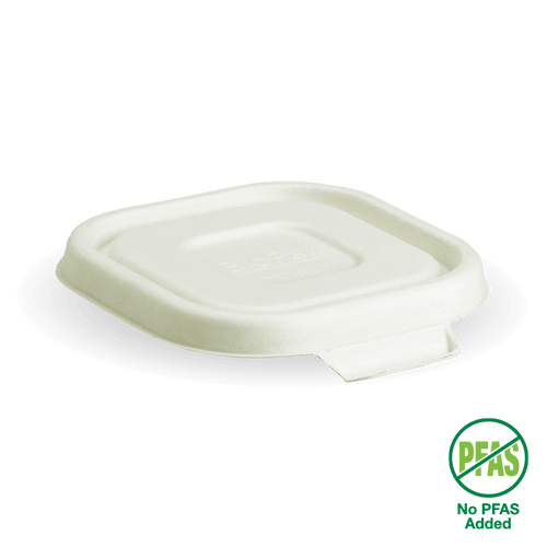 280-630ml White Plant Fibre Takeaway Lid