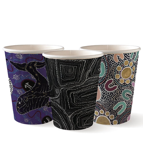 390ml / 12oz (90mm) Indigenous Art Series Double Wall BioCup