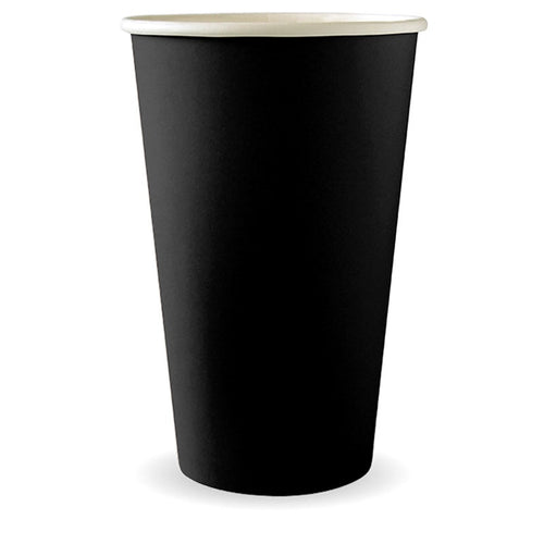 510ml / 16oz (90mm) Black Single Wall BioCup