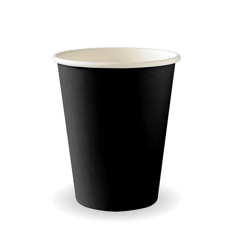 280ml / 8oz (80mm) Black Single Wall BioCup