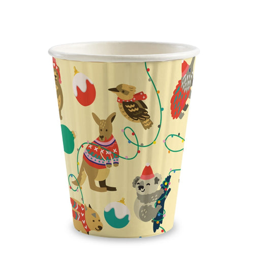 295ml / 8oz (80mm) Christmas Double Wall BioCup