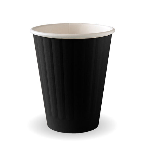 255ml / 8oz (80mm) Black Double Wall BioCup