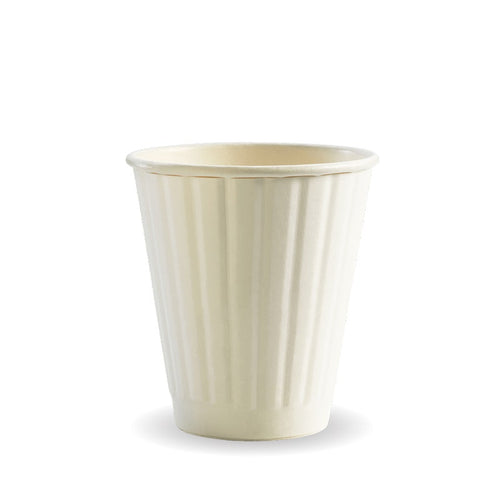 295ml / 8oz (90mm) White Double Wall BioCup
