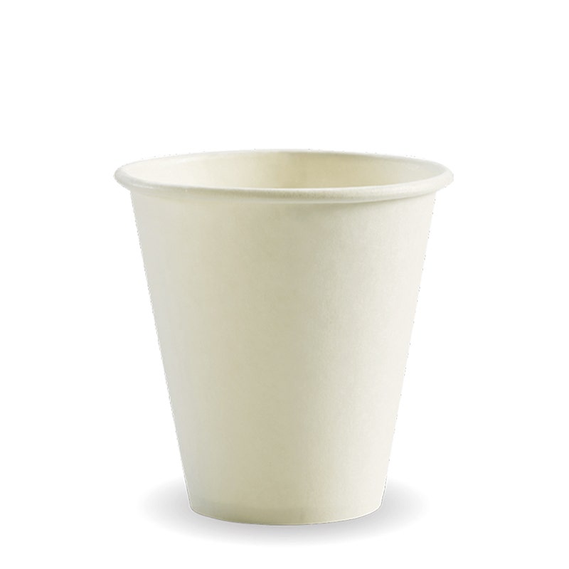 280ml / 8oz (90mm) White Single Wall BioCup