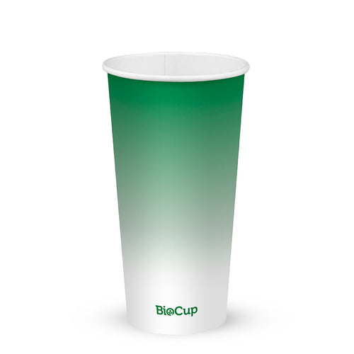 600ml / 20oz (90mm) Green Cold Paper BioCup