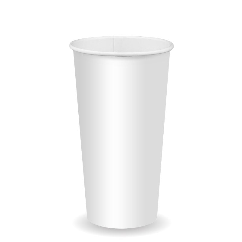 650ml / 22oz (90mm) White Cold Paper BioCup