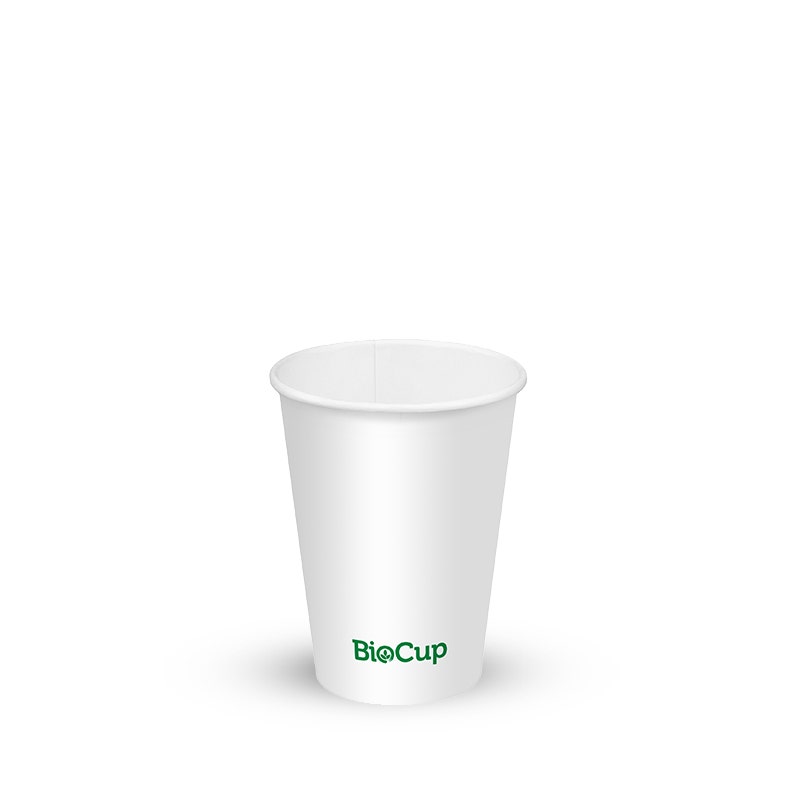 200ml / 6oz (73mm) White Cold Paper Water BioCup