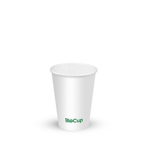 200ml / 6oz (73mm) White Cold Paper Water BioCup
