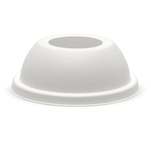 105mm Plant Fibre Wide Hole Dome Cold Paper BioCup Lid